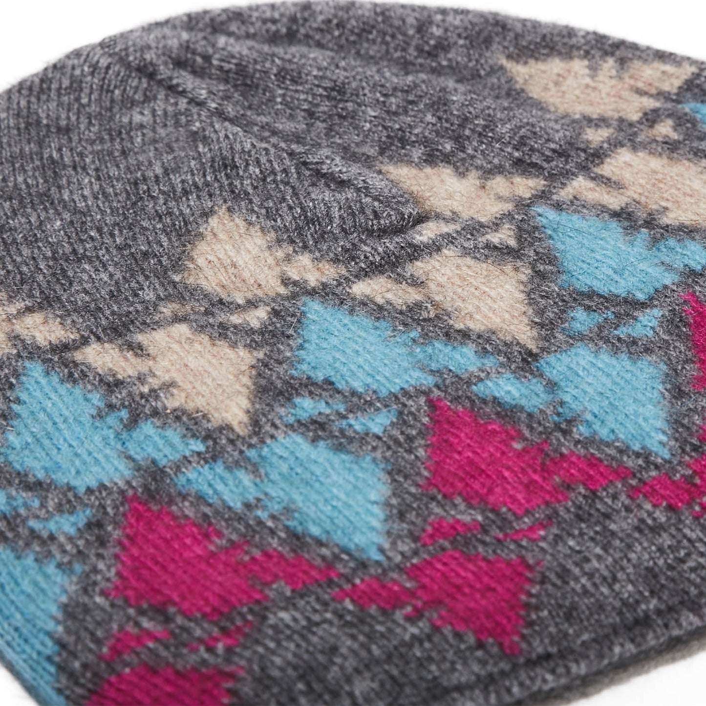Signature Beanie (Grey/Pink)