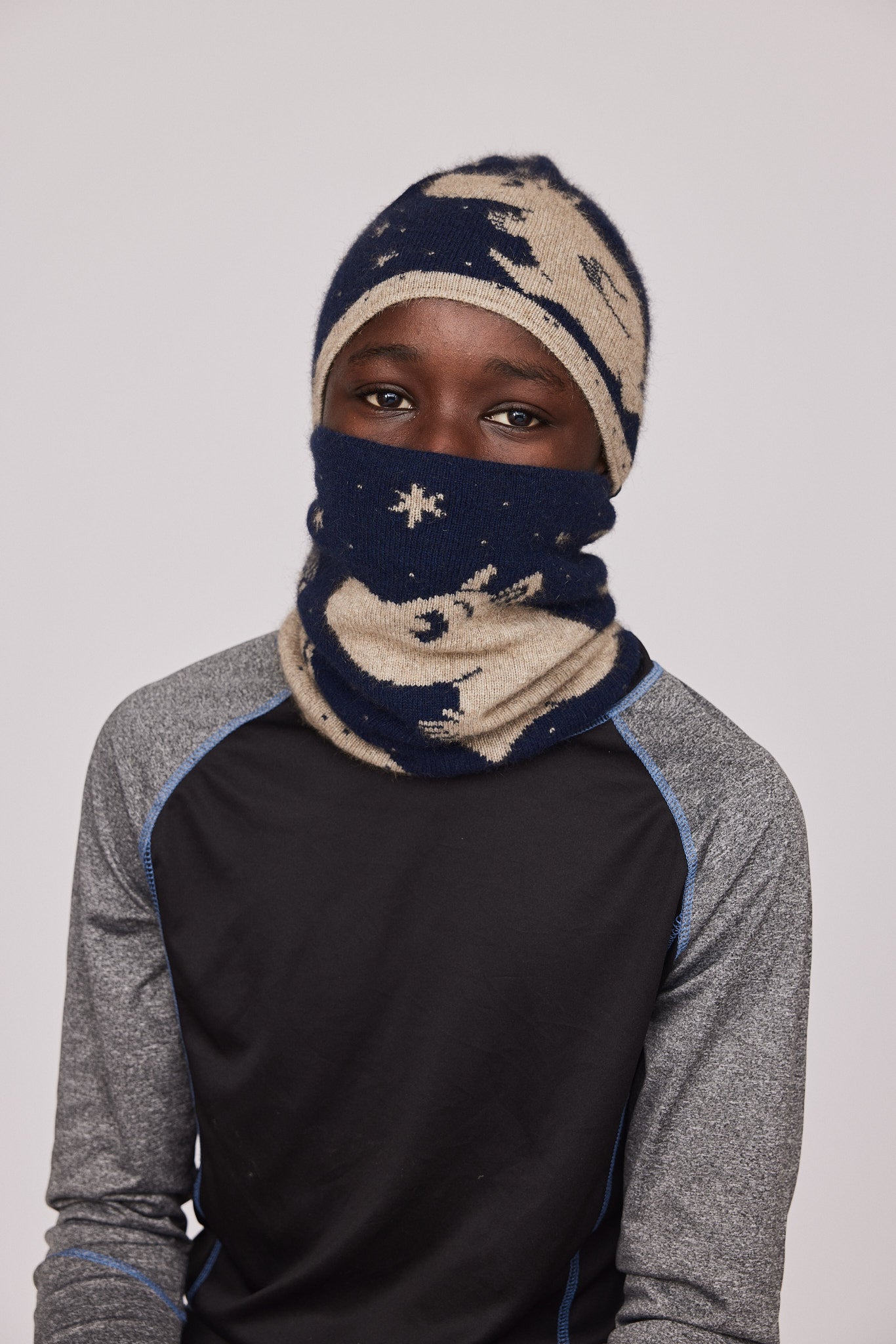 Moomintroll Neck Gaiter (Navy)