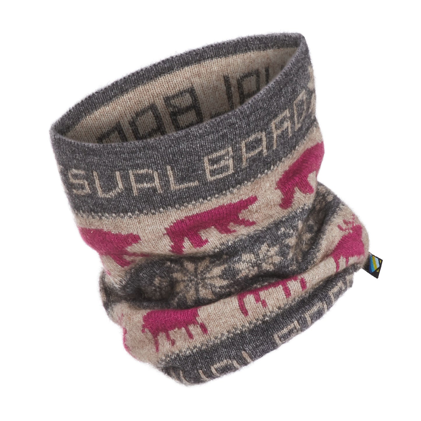 Svalbard Neck Gaiter (Grey/Pink)
