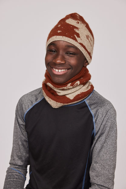 Moomintroll Neck Gaiter (Rust)