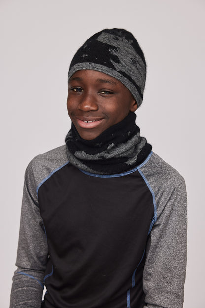 Moomintroll Neck Gaiter (Black/Grey)