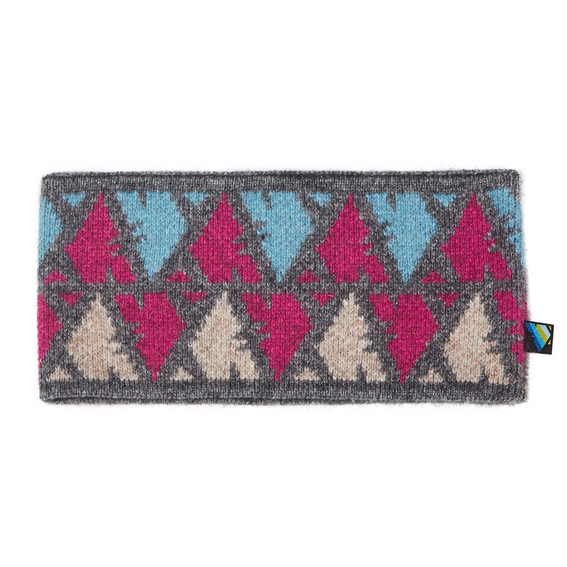 Signature Headband (Grey/Pink)