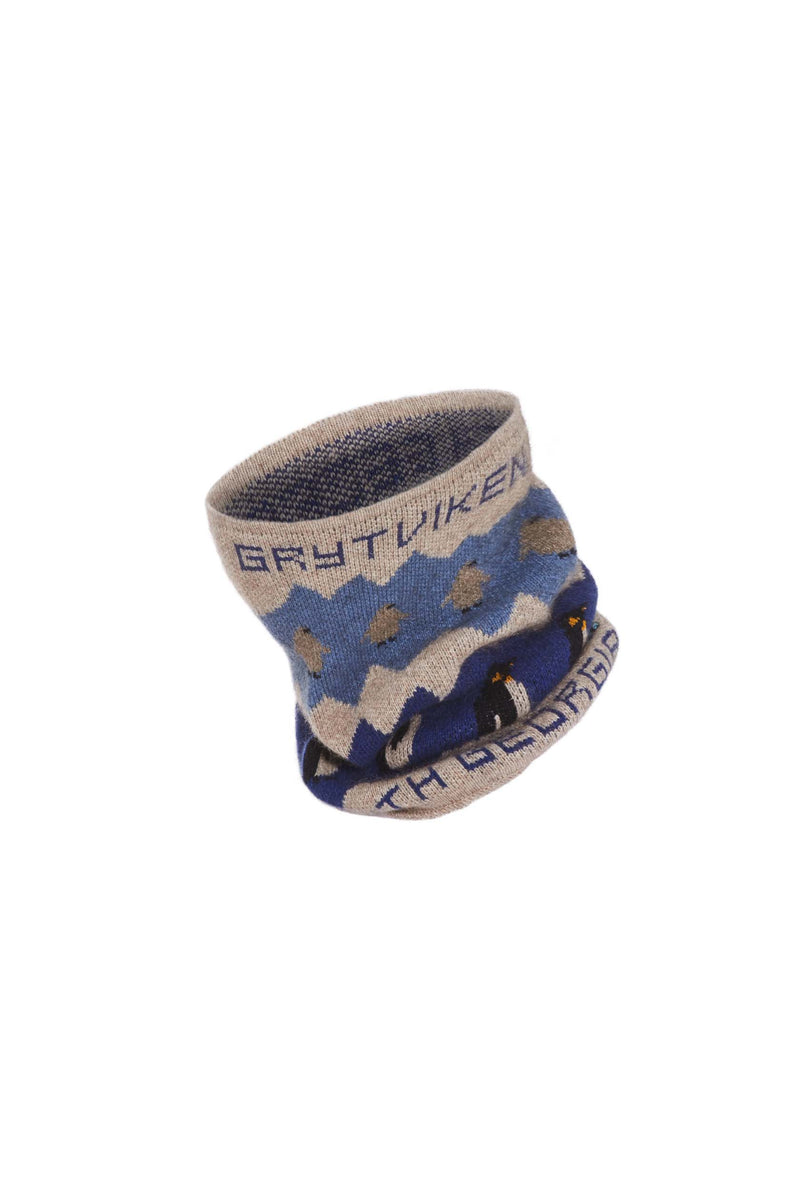 Grytviken South Georgia Neck Gaiter (Sky Blue/Royal Blue)